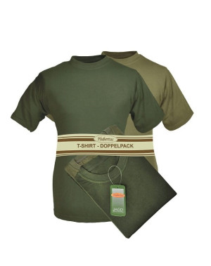 Hubertus T-Shirt Doppelpack Oliv / Schilf 6XL