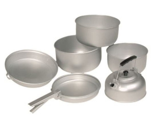 MIL-TEC Koch-Set Alu - 3 Töpfe 1 Pfanne 1 Teekessel
