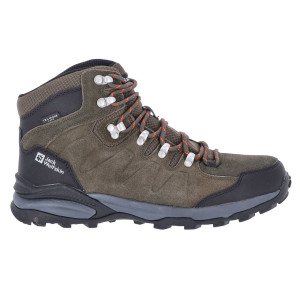 Jack Wolfskin Refugio Texapore Mid Wanderschuhe; Größe: 40,5; Farbe: Khaki/phantom