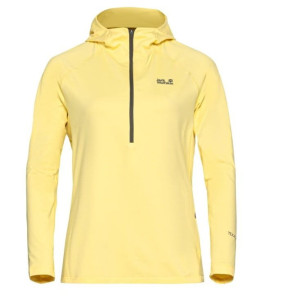 Jack Wolfskin Prelight Trail Hooded Pullover Damen Lemon ice XL