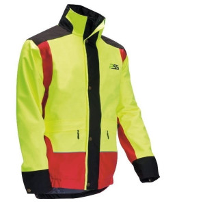 PSS X-Treme Rain Regenjacke; Größe: M; Farbe: Rot/Gelb
