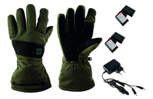 Alpenheat AG21 beheizbarer Handschuh Fire Hunting Dunkelgr&uuml;n L