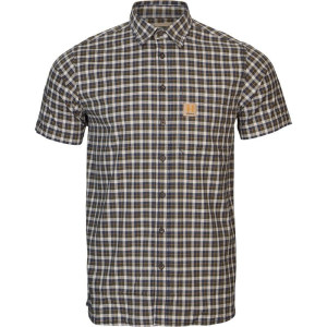 Härkila Fjell Kurzarmhemd; Größe: M; Farbe: Naval Blue Check