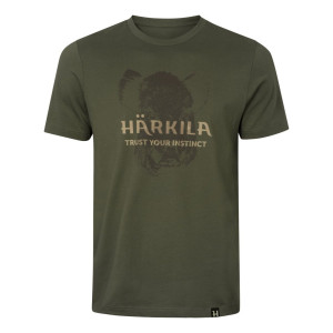 Härkila Wildboar Logo S/S T-shirt Forest Night 3XL