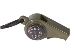 MIL-TEC Signalpfeife mit Kompass und Thermometer