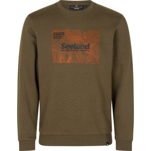 Seeland Pulse Sweatshirt Dark Olive Melange M