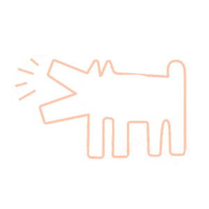 LED DECOR YELLOWPOP KEITH BARKIN DOG