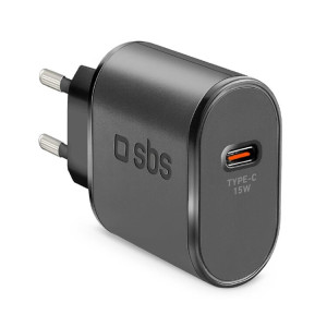 CARREGADOR TELEMÓVEL SBS USB-C 15W PRETO