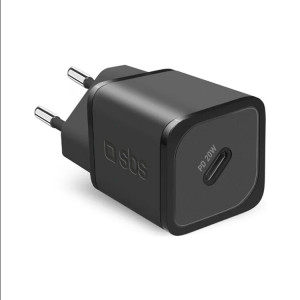 CARREGADOR GAN SBS TYPE-C 20W BLACK