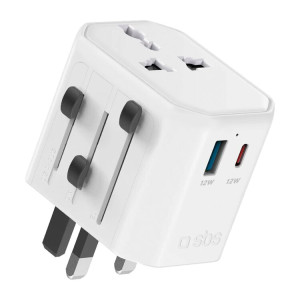 CARREGADOR SBS UNIVERSAL ADAPTADOR USB + TYPEC