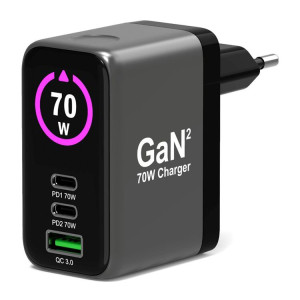 CARREGADOR PORT DESIGNS USB TYPE-C GAN2 70W