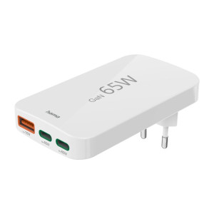 CARREGADOR HAMA FLAT GAN 65W USB-C +A