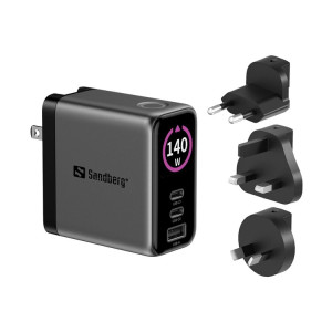 CARREGADOR SANDBERG TRAVEL 140W
