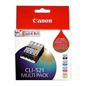 TINTEIRO CANON CLI-521+PAPEL MULTIP