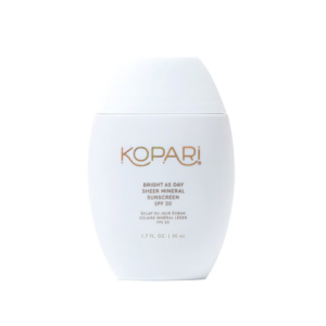 Kopari Beauty Bright as Day Sheer Mineral Sunscreen SPF50 50ml | Lekki mineralny filtr przeciwsłoneczny do codziennej ochrony