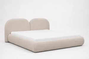 Łóżko tapicerowane Nubo – obłe z pojemnikiem New Elegance