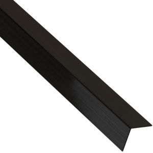 Kątownik ozdobny - stalowy - czarny matowy - 30x30 mm, 270 cm