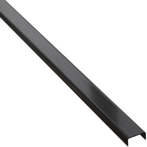 Listwa ozdobna C - stalowa - czarna matowa - 10 mm, 270 cm