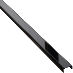 Listwa ozdobna C - stalowa - czarna polerowana - 10 mm, 270 cm