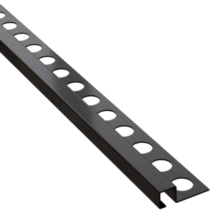Listwa kwadratowa Q dekoracyjna stalowa - czarna matowa - 12,5 mm, 270 cm