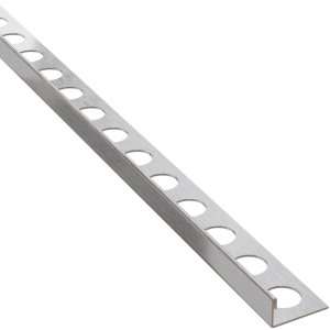 Listwa ozdobna stalowa L – srebrna matowa - 10,5 mm, 270 cm