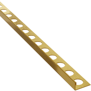 Listwa ozdobna stalowa L – złota matowa - 8,5 mm, 270 cm