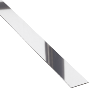 Srebrna listwa dekoracyjna do płytek - płaskownik 20mm, 270cm długości