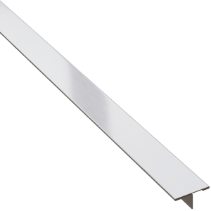 Profil T - teownik ozdobny – srebrny matowy - 270 cm, 20 mm