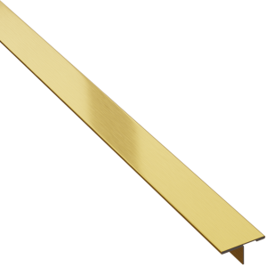 Profil T - teownik ozdobny – złoty matowy - 270 cm, 20 mm
