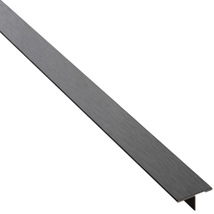 Profil T - teownik ozdobny – gunmetal grafitowy matowy - 270 cm, 20 mm