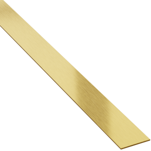 Płaskownik dekoracyjny - stalowy - złoty matowy - 10 mm, 270 cm