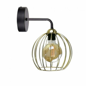 Nástěnné svítidlo 1xE27 MIG BLACK GOLD