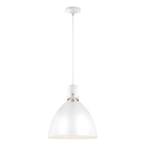 Brynne 1 Light Medium LED Pendant - Leštěný nikl Elstead