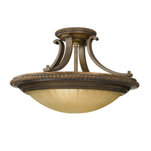 Kelham Hall 2 Light Semi-Flush Light Elstead