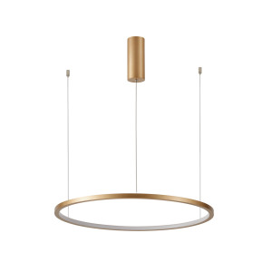 Závěsné LED svítidlo Italux Vinola 60 cm bílo-zlaté PND-56135B-060RPP-GD-3KS4K-TRDIMM