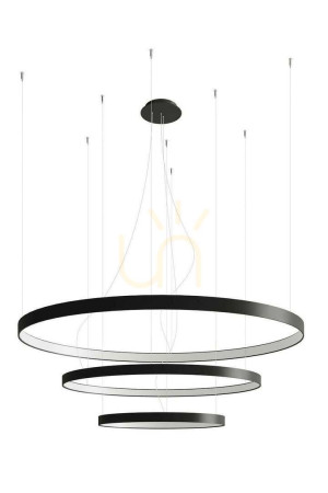 Lustr RIO 3 55/78/110 černá LED 4000K Thoro