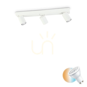 Plafon Ideallux Rudy PL3 Round Bianco bílý 3x GU10 229065