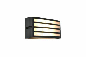 Venkovní nástěnné svítidlo Lutec Zebra 5203501118 šedé IP44 hliník 22 cm