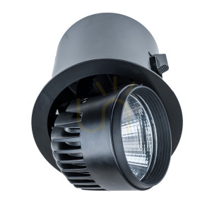 Zapuštěné LED svítidlo Italux černé/bílé 34W 3000K 3100 lm RA-721R/BK-WW/12
