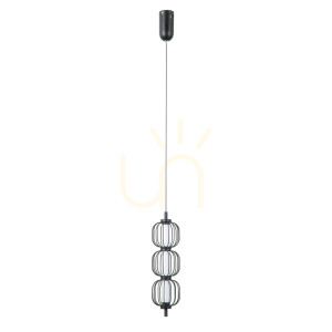 Závěsné LED světlo Italux Pedro 3x12W černé matné PND-34405-3V-BK