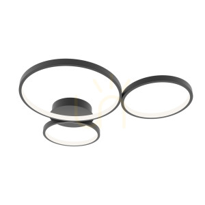 Plafon Italux Maver LED černý 3xLED 40W 61,2 cm SPL-20452-3-BK