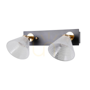 Nástěnné LED svítidlo Italux Orella černé 2x8W IP20 WL-34393-2-BK-HBR