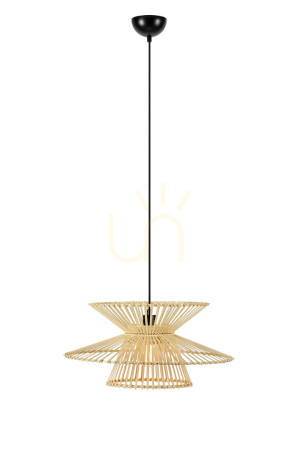 Přívěsek světla Markslojd Duplici 108785 přírodní bambus 57 cm