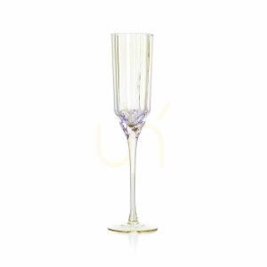 Sklenka na šampaňské růžová 26,5 cm