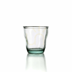 Skleněný svícen Tching Glass modrý 9 cm
