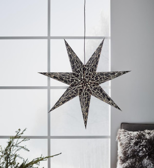 Papírová hvězda Markslojd KARLA Star 75 cm černá 704877