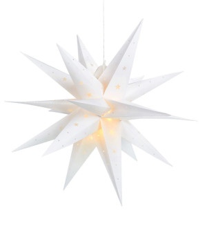 Dekorační 3D hvězda Markslojd Vectra bílá 60 cm IP44 704560