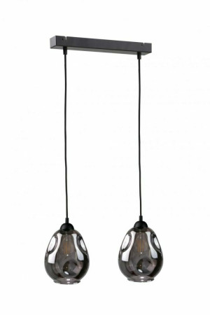 Hanging lamp 2xE27 LOKI BLACK