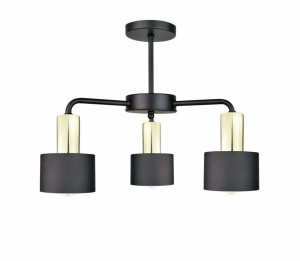 Ceiling lamp 3xE27 LUCE BLACK GOLD