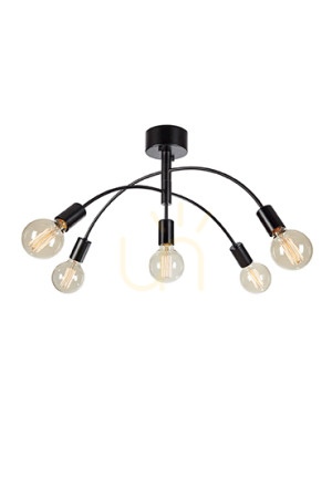 Ceiling Light Markslojd Cygnus 5-Light Black Metal 70 cm 108284
